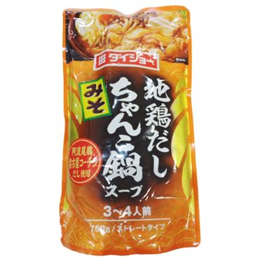 ちゃんこ鍋 ダイショー 地鶏ちゃんこ鍋スープみそ味 3～4人用 750g | イオン九州の
