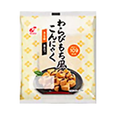 関越物産 わらびもち風こんにゃく きな粉＆黒みつ付125g（こんにゃく