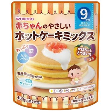 おうちでイオン イオンネットスーパー 9ヶ月頃 和光堂 赤ちゃんのやさしいホットケーキミックス かぼちゃとさつまいも 100g