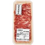 国産牛肉（交雑種）ばらカルビ焼用（解凍）130g（100gあたり（本体）698円）