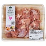 トップバリュグリーンアイ ナチュラル 純輝鶏もも肉角切り（宮崎県産）400g（100gあたり（本体）198円）