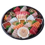 【12時～18時配送限定】ごちそう刺身盛合せ 22点盛 6～7人前（うに・あわび・いくら入） 冷蔵【M0004】