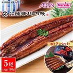 【7／17～19 12時～18時配送限定】薩摩川内鰻 鹿児島県産 うなぎ蒲焼お買い得セット 5尾入（1尾約140g）たれ小袋付【冷凍】A-004