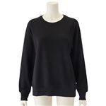 トップバリュ レディス 裏毛トレーナー クロ XL