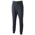 トップバリュ メンズ 前とじ天竺裾リブロングパンツ チャコールグレー L