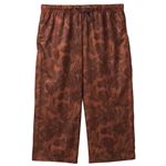 トップバリュ メンズ PEACE FIT COOL プリントステテコ6分丈（前とじ）ウスダイダイ L