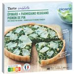 picard（ピカール）ほうれんそう、松の実、パルメザンチーズのクリームタルト 1枚（400g）