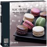 picard（ピカール）4種類のマカロン（チョコレート、フランボワーズ、バニラ、ピスタチオ）16個入