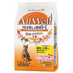 ユニ・チャーム AllWell 10種の自然素材と、栄養 避妊・去勢した猫の体重ケア サーモン&ツナ味 1.2kg（300g×4袋）【猫用】
