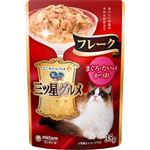 ユニ・チャーム 銀のスプーン 三ツ星グルメ パウチ フレーク まぐろ・たい入りかつお 35g【猫用】