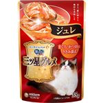 ユニ・チャーム 銀のスプーン 三ツ星グルメ パウチ ジュレ まぐろ・かつおにささみ添え 35g【猫用】