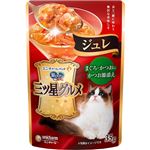 ユニ・チャーム 銀のスプーン 三ツ星グルメ パウチ ジュレ まぐろ・かつおにかつお節添え 35g【猫用】