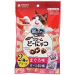 ユニ・チャーム 銀のスプーン お魚味クリームどーにゃつ 2種のアソート 72g（6g×12袋）【猫用】