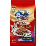 ユニ・チャーム 銀のスプーン 贅沢うまみ仕立て 毛玉ケア まぐろ・かつお・煮干し・白身魚・しらす入り 900g（小分パック4袋入）【猫用】