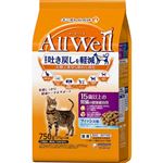 ユニ・チャーム AllWell 15歳以上の腎臓の健康維持用 フィッシュ味 挽き小魚とささみフリーズドライパウダー入り 750g（375g×2袋）【猫用】