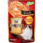 ユニ・チャーム 銀のスプーン 三ツ星グルメ パウチ ジュレ まぐろ・かつおにサーモン添え 35g【猫用】