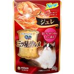 ユニ・チャーム 銀のスプーン 三ツ星グルメ パウチ ジュレ まぐろ・かつおにたい添え 35g【猫用】