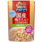 ユニ・チャーム グラン・デリ 国産鶏ささみ パウチ ほぐし 成犬用 緑黄色野菜入り 80g【犬用】