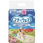 ユニ・チャーム マナーウェア 女の子用 Mサイズ 小～中型犬用 34枚入