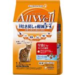 ユニ・チャーム AllWell 早食いが気になる猫用 フィッシュ味挽き小魚とささみフリーズドライパウダー入り 1.5kg（375g×4袋）【猫用】