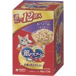 ユニ・チャーム 銀のスプーン パウチ まぐろ・かつおにしらす入り 60g×12袋入【猫用】