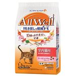 ユニ・チャーム AllWell 10種の自然素材と、栄養 室内猫用 サーモン&ツナ味 1.3kg（325g×4袋）【猫用】