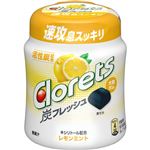 モンデリーズ クロレッツ 炭フレッシュ レモンミント ボトル 112g