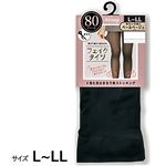 アツギ フェイクタイツ 80デニール ペールベージュ L～LL