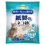 トップバリュベストプライス 節水トイレにも流せる 紙製のネコ砂 6.5L