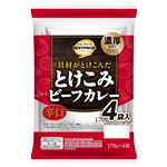 トップバリュベストプライス とけこみビーフカレー 辛口 170g×4袋入