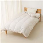 HOME COORDY 1年中使える2枚合わせ羽毛掛ふとん シングルロング ベージュ