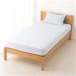 HOME COORDY のびのびワンタッチシーツ セミシングル シングル ライトブルー