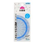トップバリュ 分度器 全長9cm ブルー