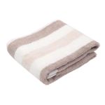HOME COORDY 乾きやすいフェイスタオル 部屋干し臭対応 グレー（ストライプ柄）34×80cm