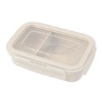 HOME COORDY 洗いやすい4点ロック弁当箱 ベージュ 500ml