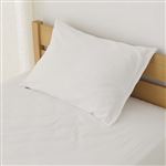HOME COORDY 綿混 まくらカバー 無地 ホワイト 35×50cmまくら用