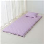 HOME COORDY 綿混 敷ふとんカバー 無地 シングルロング パープル 100cm×210cm敷きふとん用