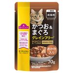 トップバリュ 成猫用 かつお&まぐろ グレインフリー おかか入り 70g【猫用】