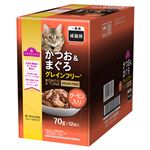 トップバリュ 成猫用 かつお&まぐろ グレインフリー サーモン入り 70g×12袋入【猫用】