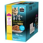 トップバリュ 成猫用 かつお&まぐろ グレインフリー しらす入り 70g×12袋入【猫用】