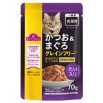 トップバリュ 成猫用 かつお&まぐろ グレインフリー たい入り 70g【猫用】