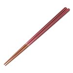 HOME COORDY 日本製 若狭塗箸 彩 紅色 23cm