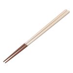 HOME COORDY 若狭塗箸 彩 白茶色 23cm