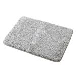 HOME COORDY ふわふわバスマット Sサイズ グレー 35cm×50cm