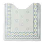 HOME COORDY サッとふけるトイレマット グレー 60×60cm