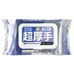 トップバリュベストプライス 超厚手除菌ウエットティシュー アルコールタイプ 無香料 72枚入