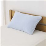 HOME COORDY のびのびまくらカバー ニット ブルー 35×50cmまくら用