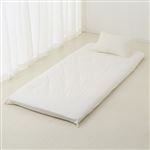 HOME COORDY ワンタッチシーツ（ツイル）ホワイト 100×210cm敷ふとん用