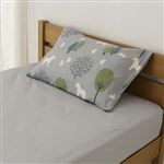 HOME COORDY まくらカバー（北欧柄）グレー 43×63cmまくら用
