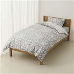 HOME COORDY 掛ふとんカバー（オーナメント柄）シングルロング グレー 150×210cm掛ふとん用
